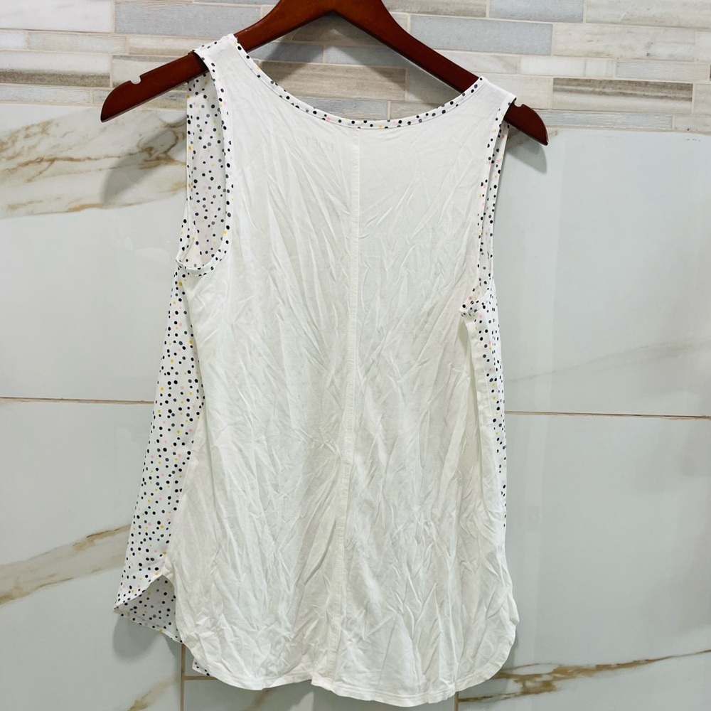 LOFT Multicolor Polka Dot Tank Top - Picture 9 of 14